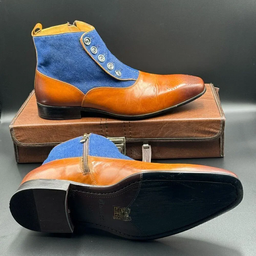 Garrucci calfskin button